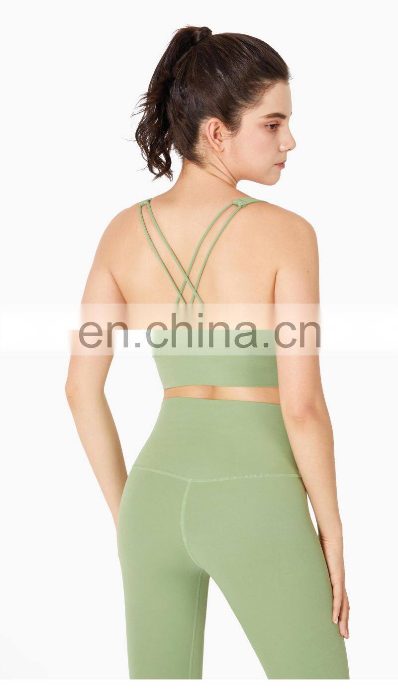 2022 ECO Fashion High Impact XS-3XL Plus Size Sports Bra Adjustable Gym Bra For Women