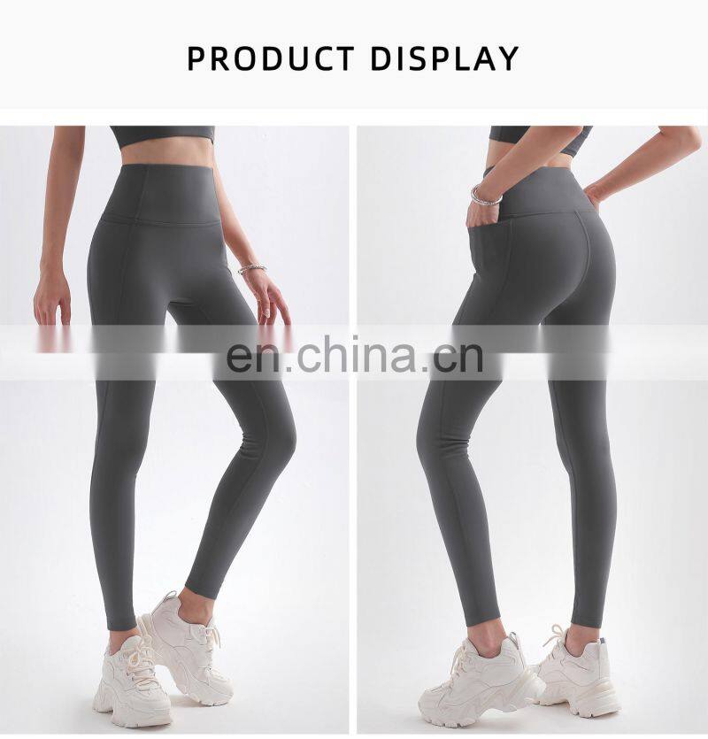 Custom Winter Fleece High Waist Yoga Leggings Tummy Control Gym Fitness Sports Pants