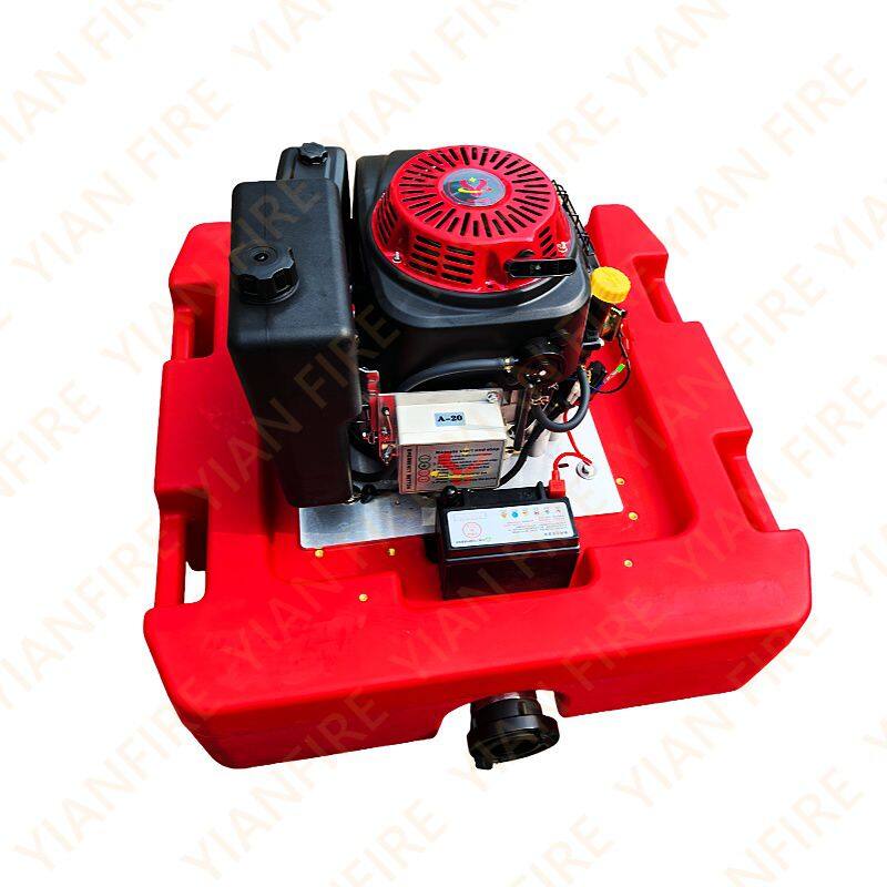 Red 15HP remote floating pump