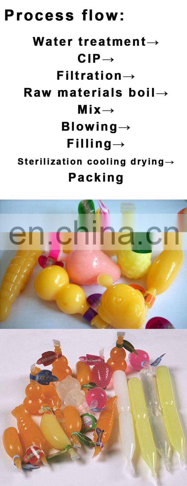 1 ton per hour plastic tube ice pop making machine