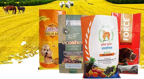 Size Print Side Gusset Bopp Lamination PP Woven Sack Animal Feed Bag