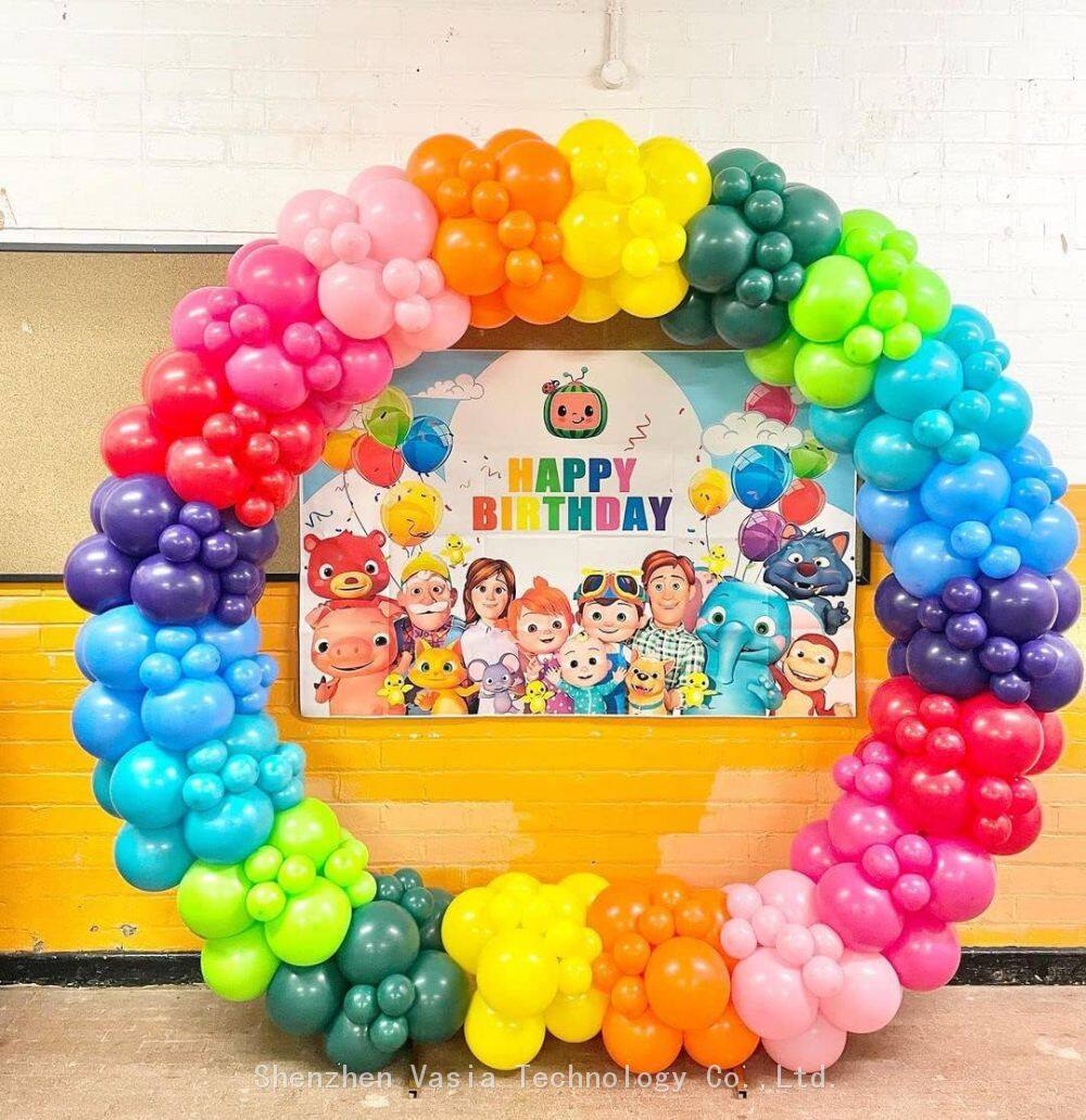 Rainbow Latex Balloons (4)