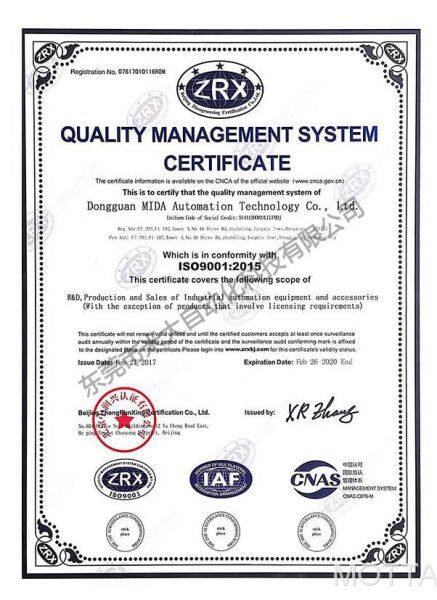 Quality Management System Certification