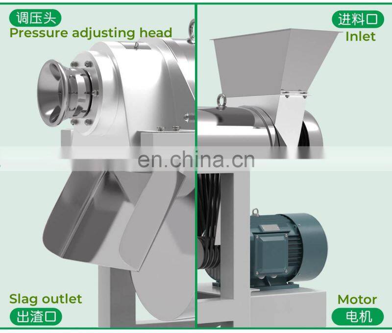 Factory Genyond Industrial Ginger Juicer Tomato Juice Extractor Fresh Fruit Pulp Machine screw juice pressing extraction machine