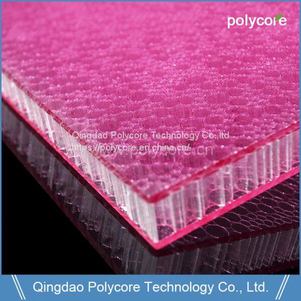 Polycore PC honeycomb sandwich panel Optpan irregular core 8