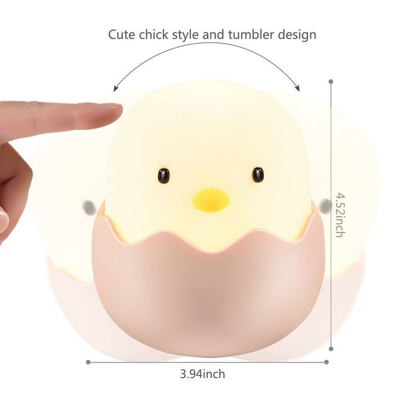 Help Sleeping USB Rechargeable Touch Sensor Eye Protection LED Cute Small Night Light Cartoon Silicone Children Led Lamp Gift