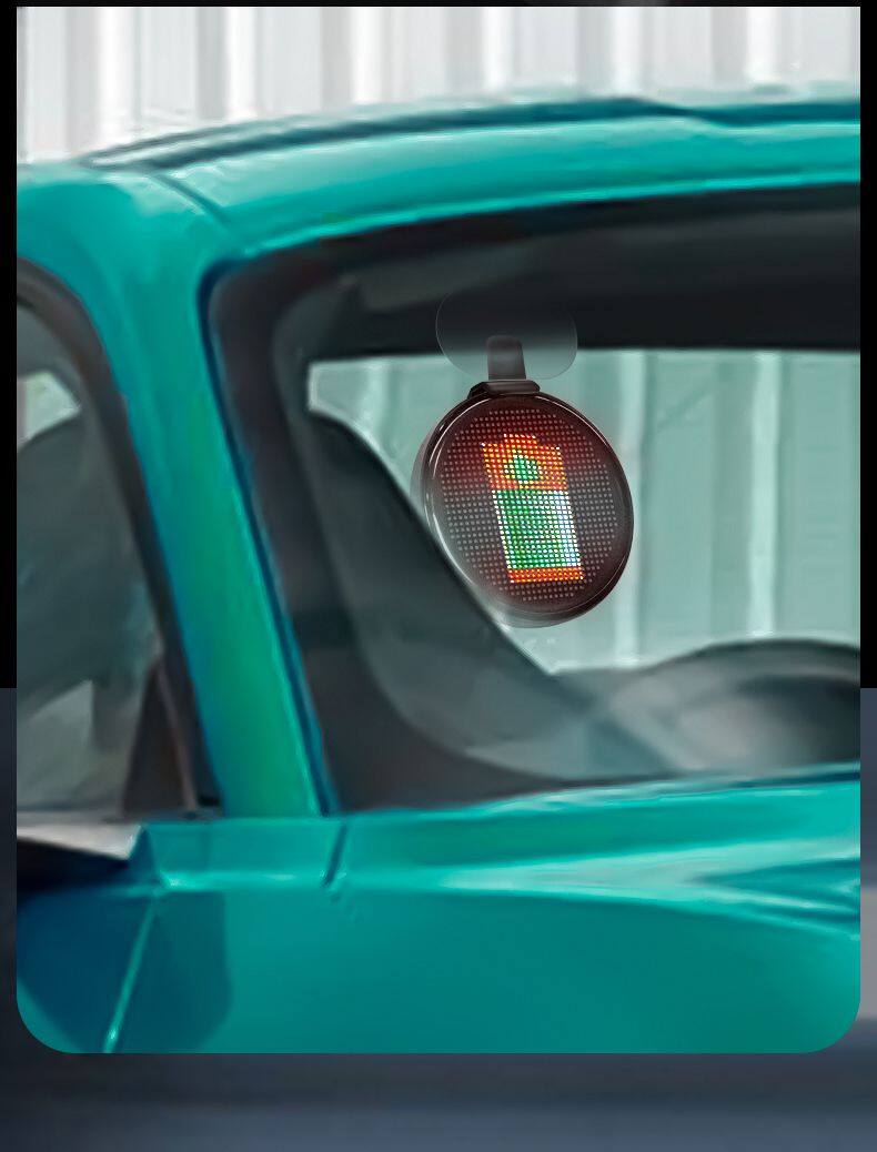 RGB 5V Car Windshield LED Screen New Devil's Eye Flexible Panel with APP Remote Control Scrolling Animated Eyes for Cars