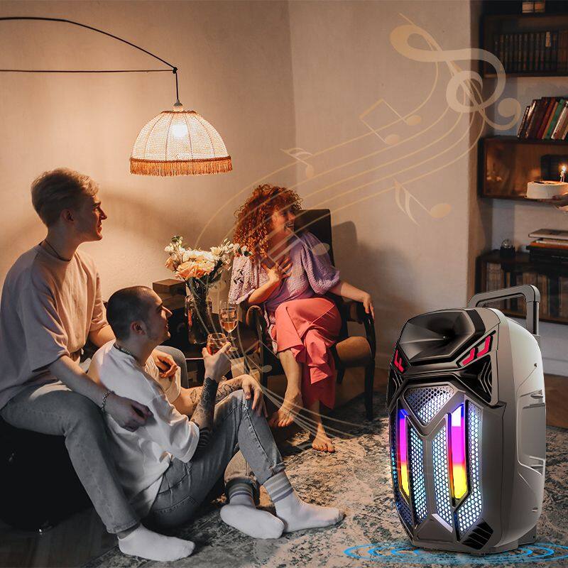 ZQS15108 active super 40W power 15 inches with MIC OEM bluetooth speaker with colorful lights