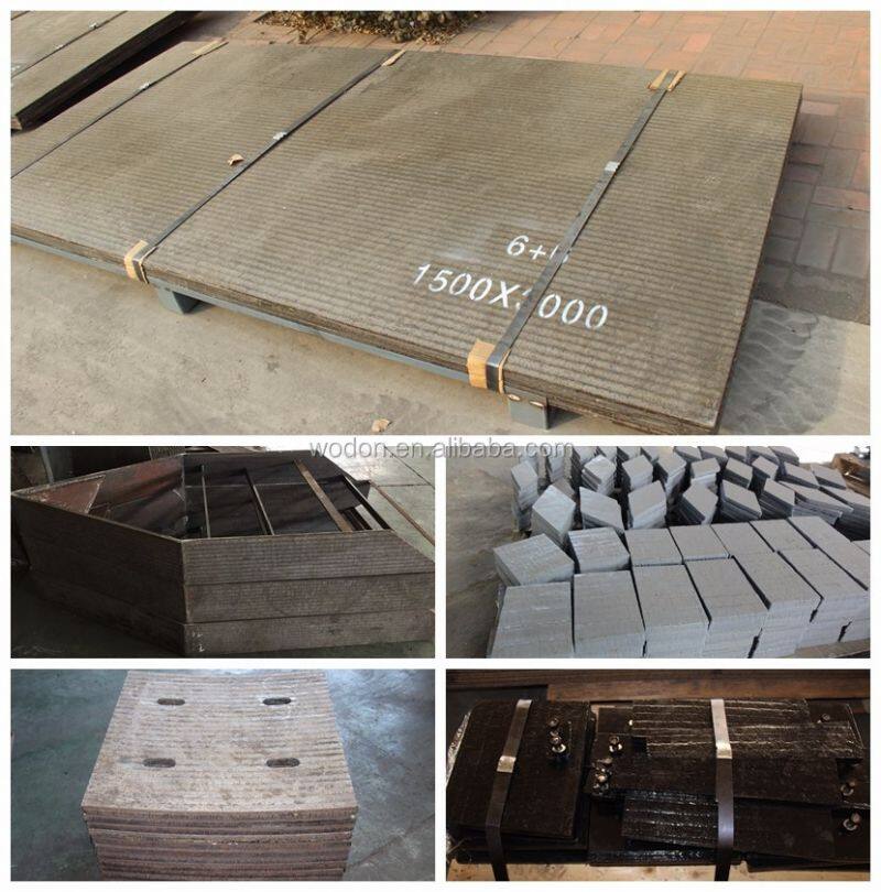 high wear resist overlaying hardfacing steel plate liner