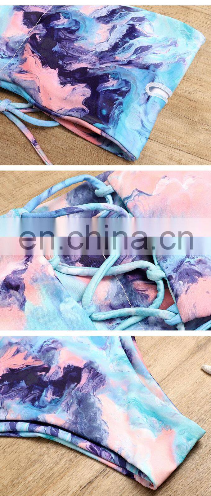 Fashion Sexy Women Beachwear Two Pieces Women Good Quality Swimwear High Waist Bikini