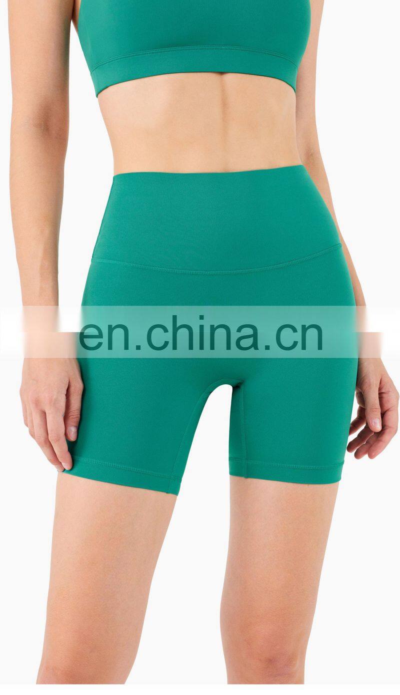 Custom Fitness Summer Gym Yoga Short Leggings Women High Waist Cycling Biker Short