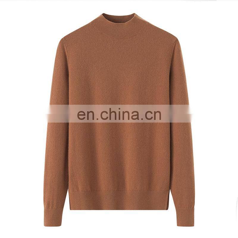 Women's Super Soft 12GG Pure Cashmere Pullover Sweater Stocks' Collection Plain Knit Sweater