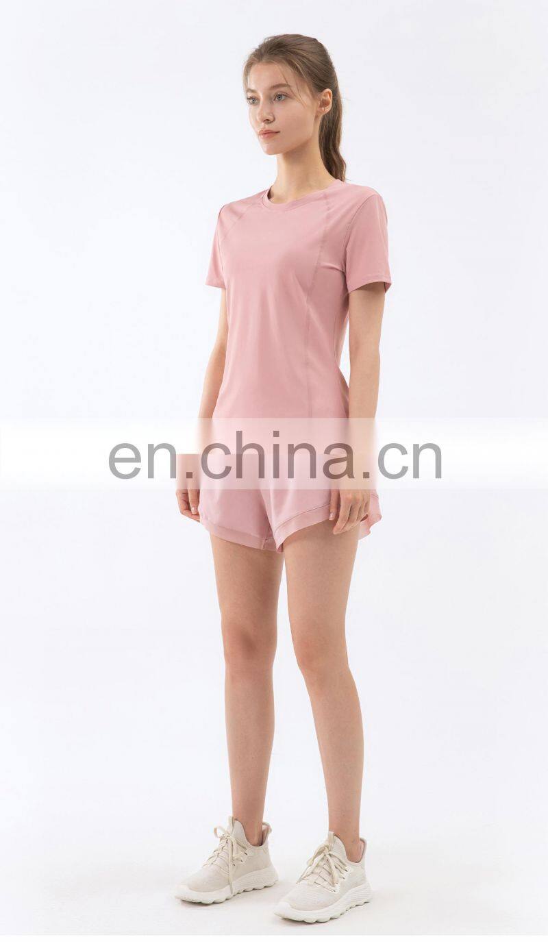 New Quick-Drying High Waist Anti-Glare Sports Shorts Women's Loose Yoga Fitness Pants