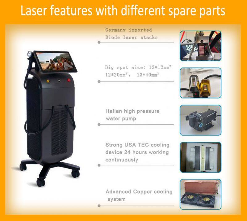 The Most Popular soprano Titanium Laser Beauty Machine for Hair Removal Triple Wavelengths Hair Reduction Laser
