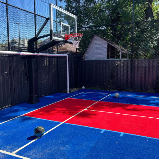 diy basketball court fence (3)