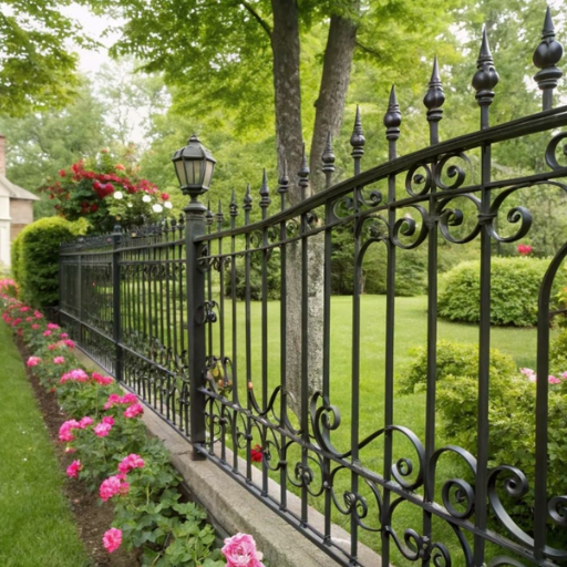 Wrought Iron Fence Ideas (4)