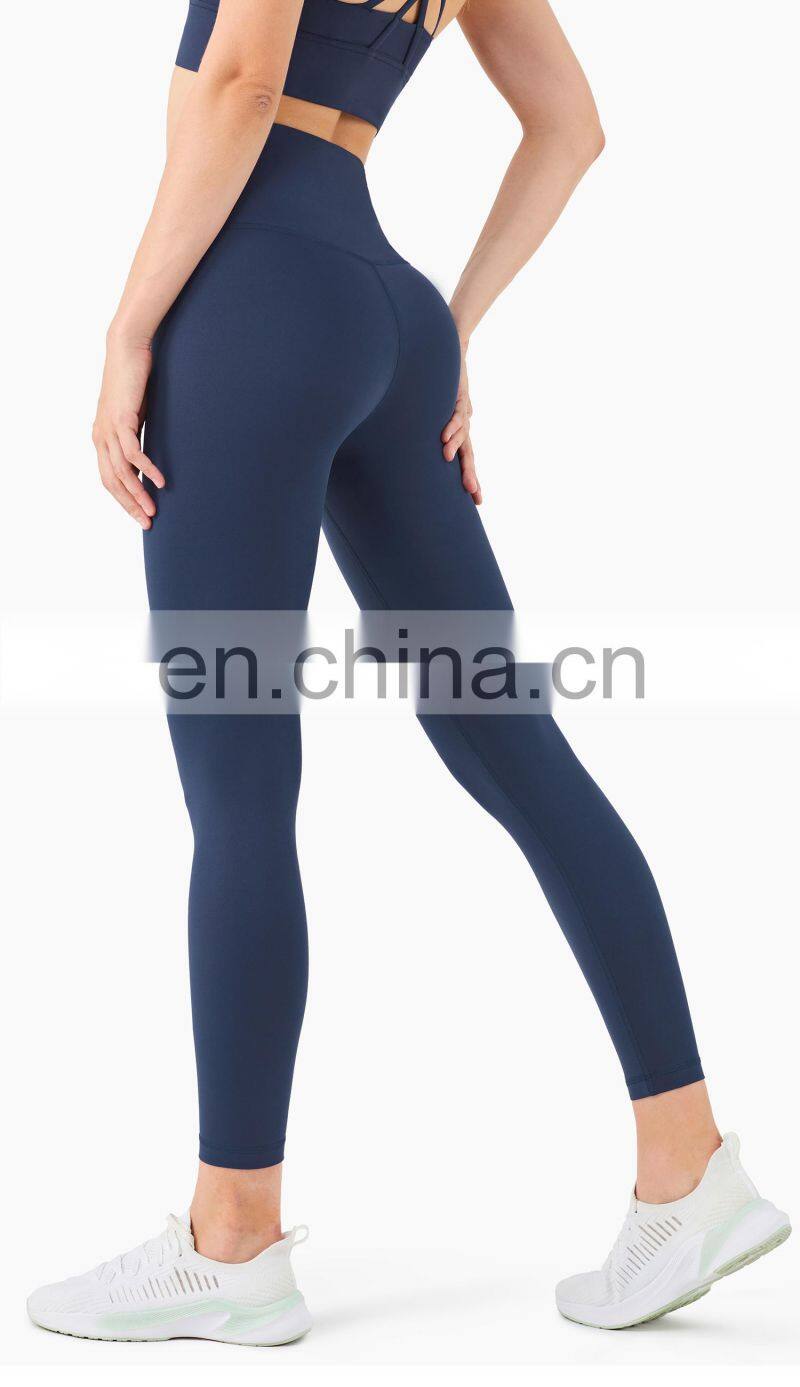 2021 ECO Girls Fitness Sport Leggings Tights Pants Custom Logo Push Up Yoga Pants With Pocket