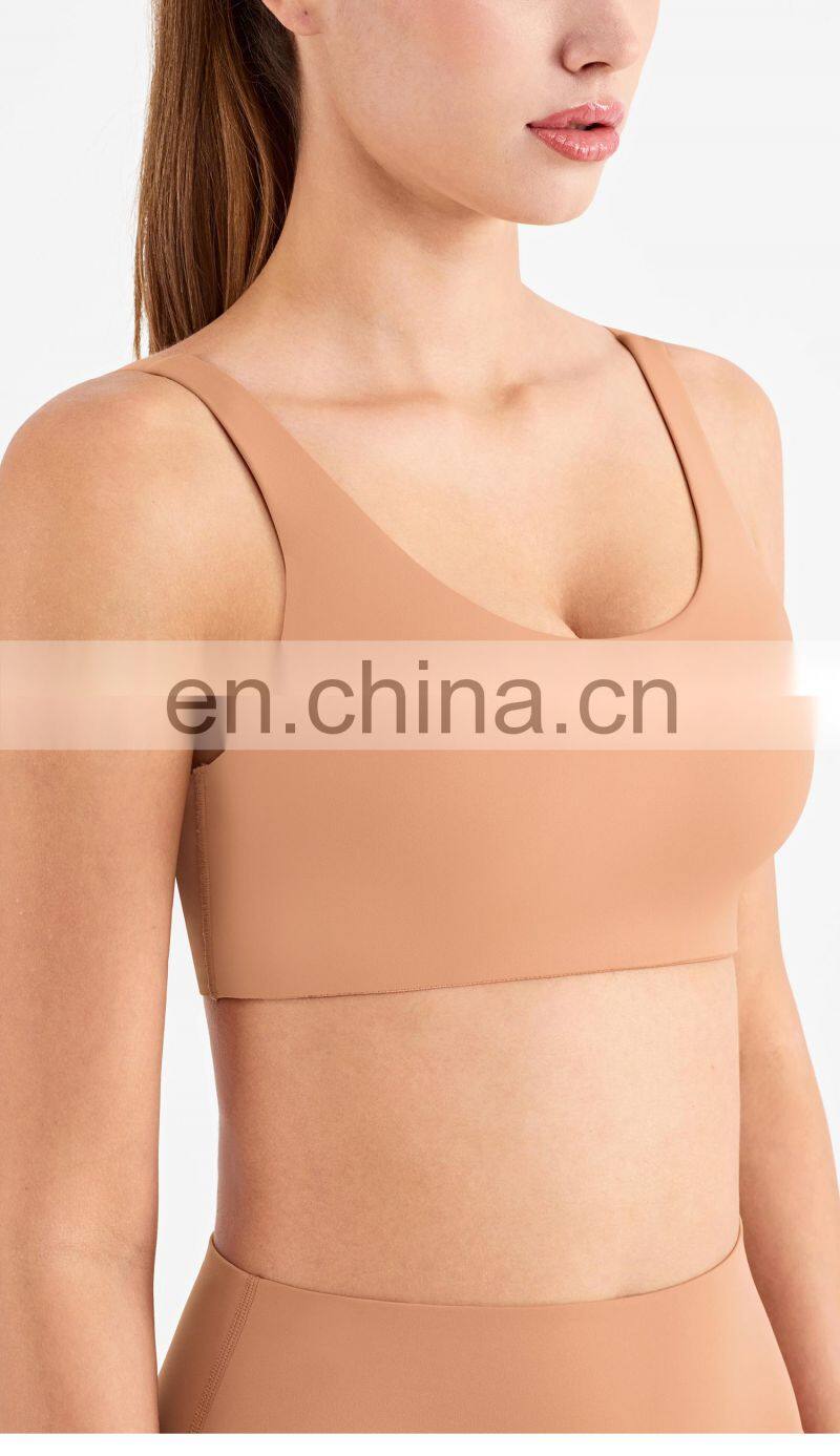 The New Fashion Cloud Feeling Adjustable Strappy Sports Bra Private Label Yoga Clothing