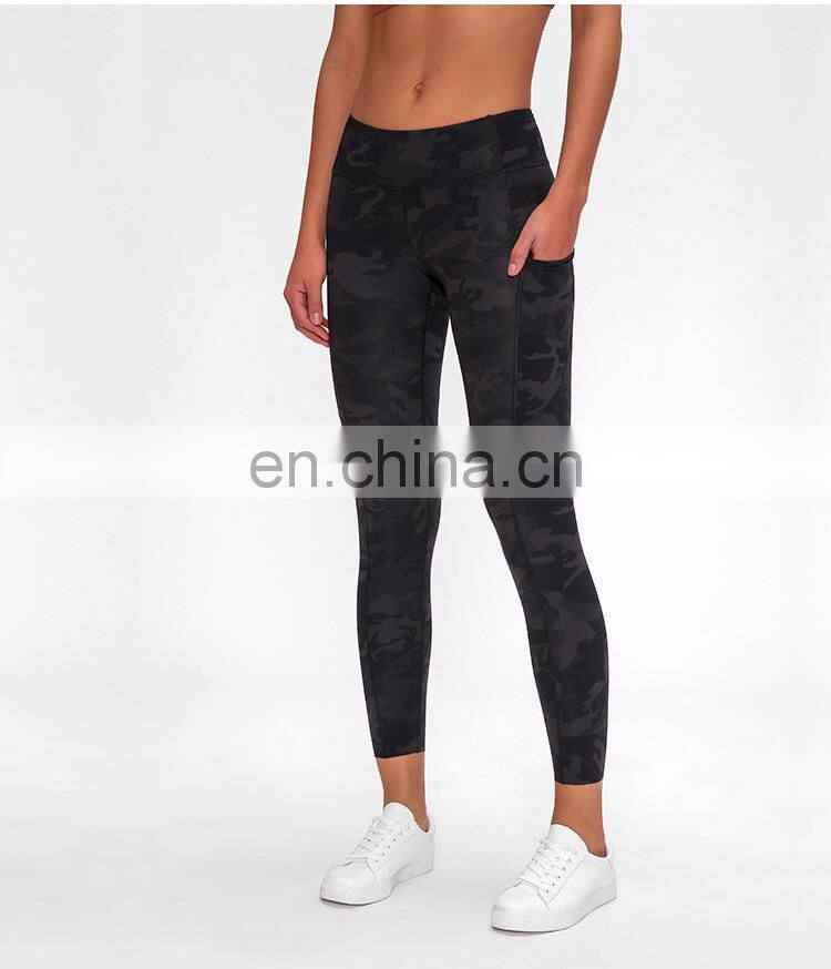 Custom Wholesale Women Workout Fitness Clothing Yoga Pants Leggings For Women With Pockets