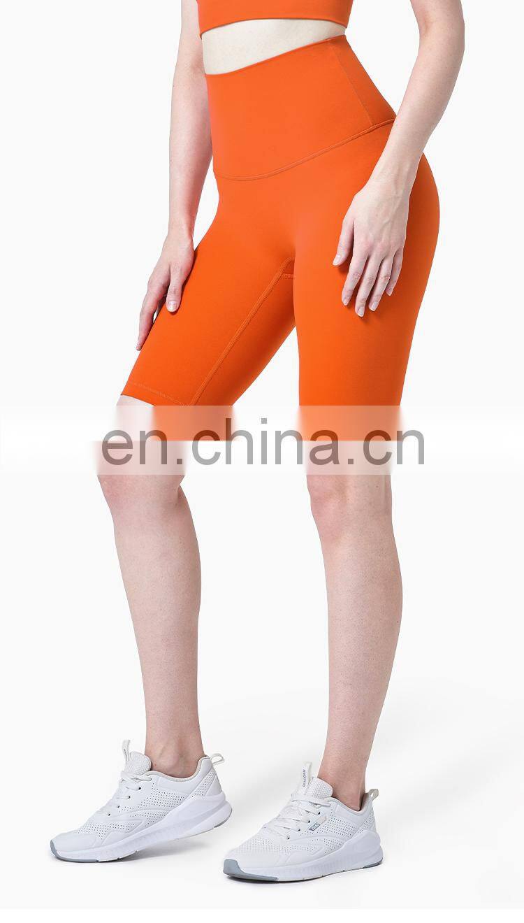 2022 No T line Yoga Legging With Buttock Lifting Biker Shorts For Women