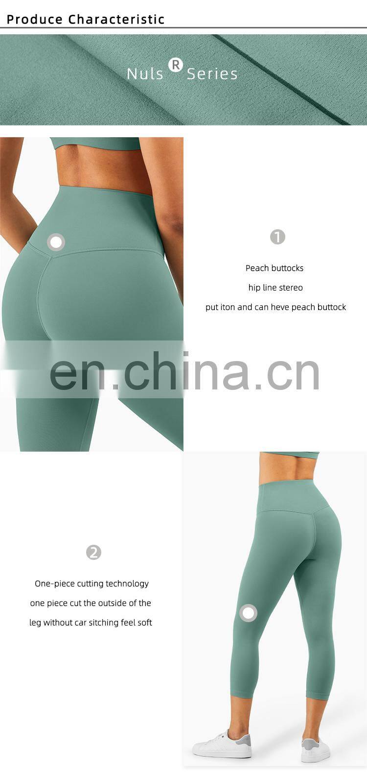 Recycled workout sports leggings length 7/8 leggings Soft Quick Dry yoga pants leggings yoga pants