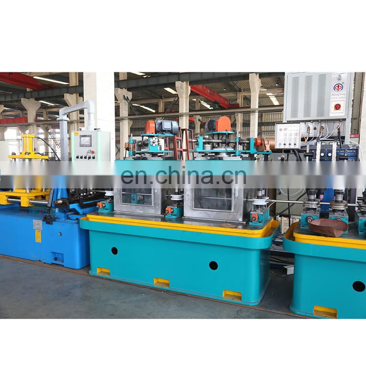 Nanyang high standard erw ss tube pipe mill welded machine for building material shops