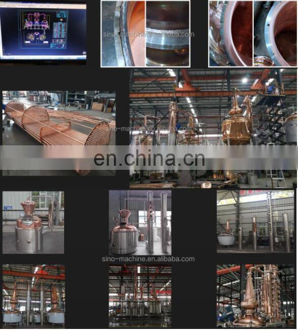 High quality copper alcohol distillery equipment whisky making machine