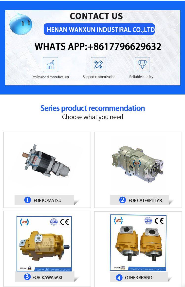 07443-67504 Hydraulic Oil Gear Pump For Komatsu Vehicle Bulldozer Dump Truck Transmission Pump