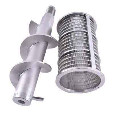 Screw-press-basket-strainer