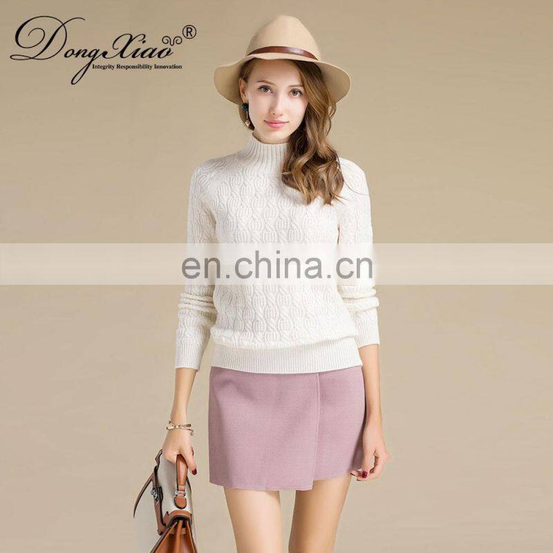 100% Pure Cashmere Women's Pullover Warm Thick Sweater Comfortable Women's Pullover