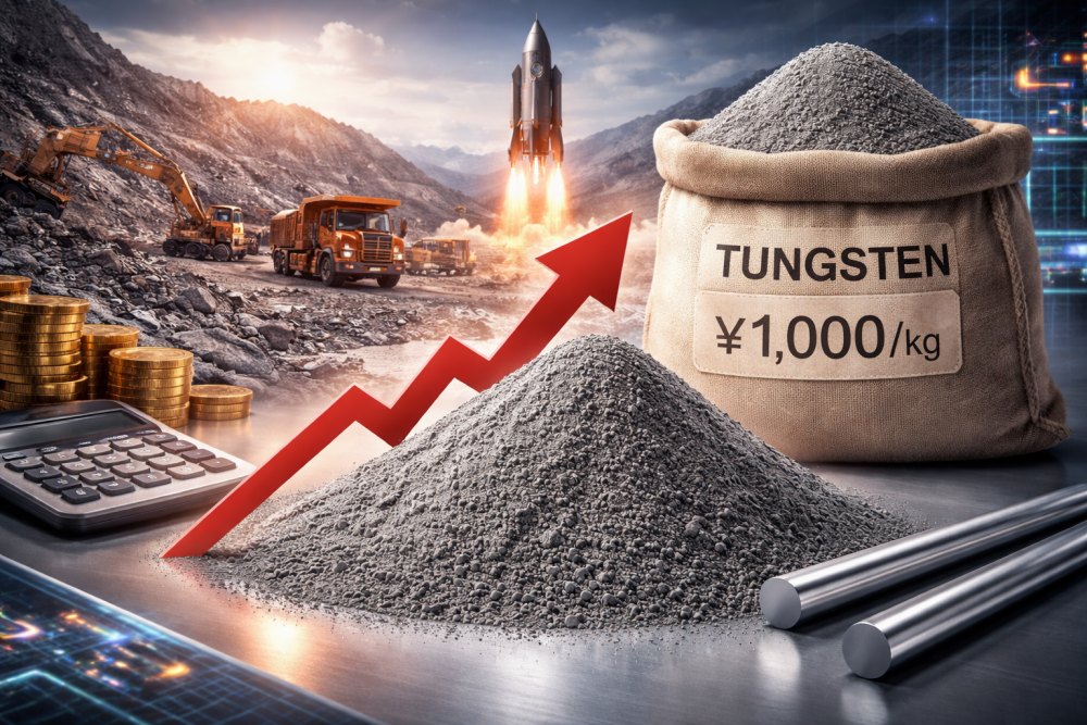 Tungsten powder has crossed a key threshold: over ¥1,000/kg，How is your supply chain adapting?