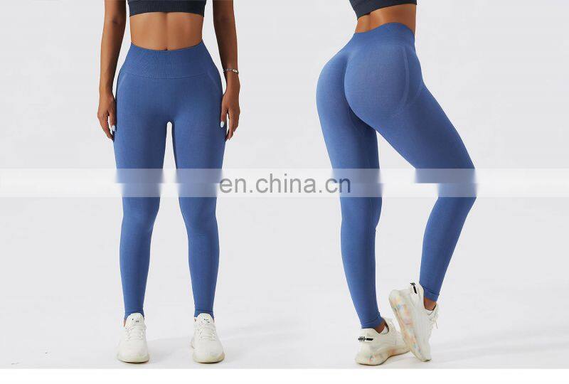 Women Seamless Scrunch Butt Yoga Leggings Oem High Waisted Booty Gym Sports Pants
