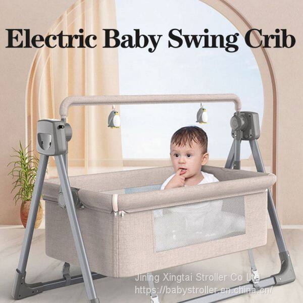 Newborn Baby Baby Swing Cot Electric Primi Electric Baby Cradle - Main Image
