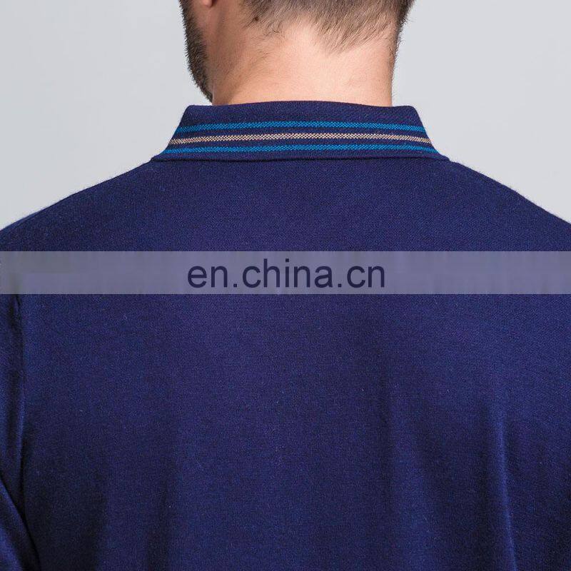 100% Merino Wool Sweater for Men Lightweight Long Sleeve Pullover Winter Knitted T-shirt 16gg