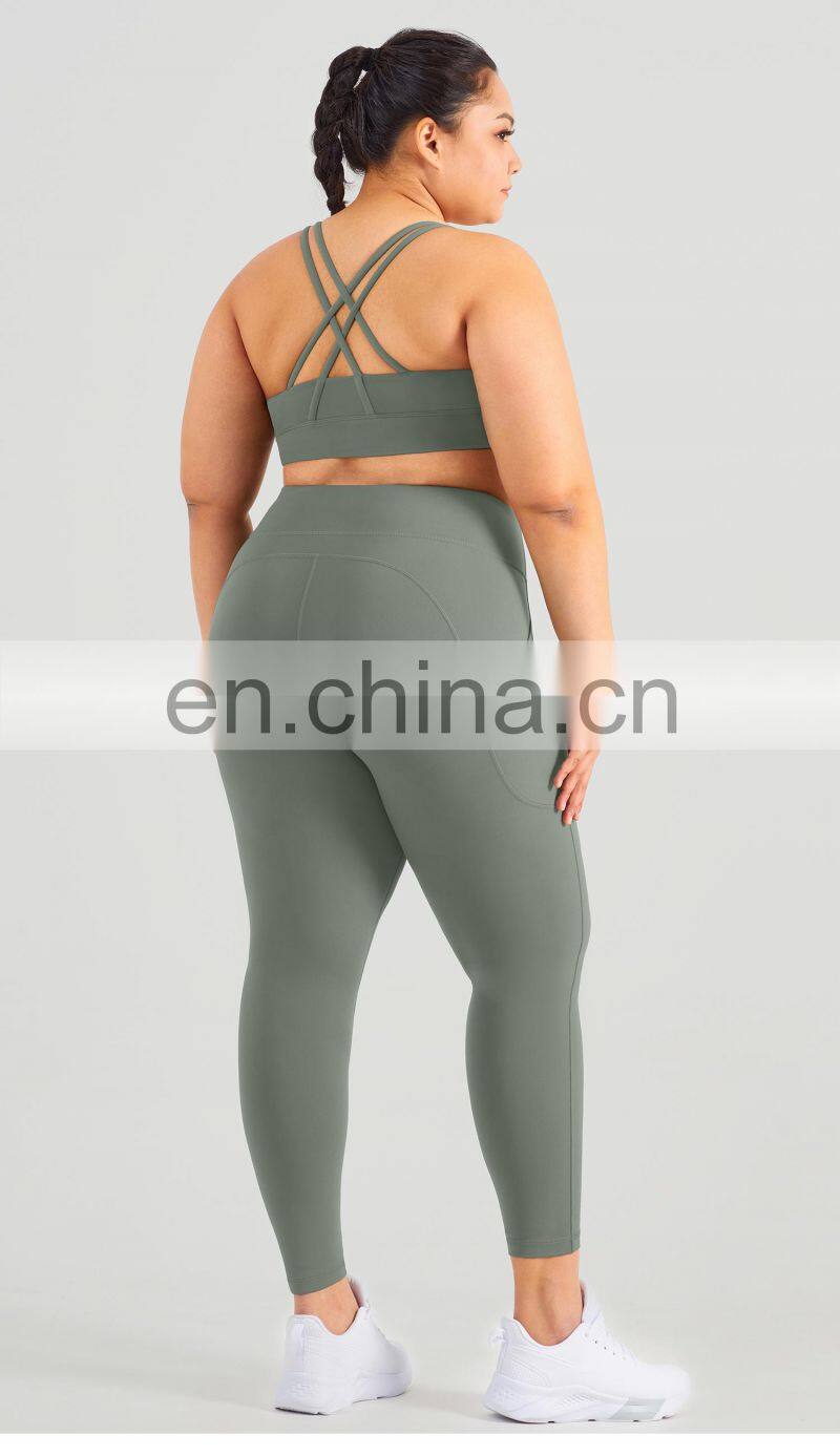 Custom Yoga Leggings With Pocket Gym Plus Size Workout Sexy Body Scrunch Butt Sport Pant