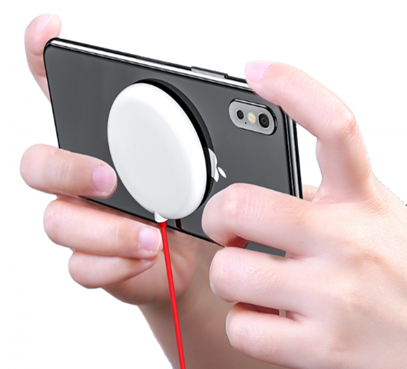 Dropshipping Sucker Wireless Charger Built in Cable Fast Charging for Iphone Samsung Universal Portable Charger Wireless 15W