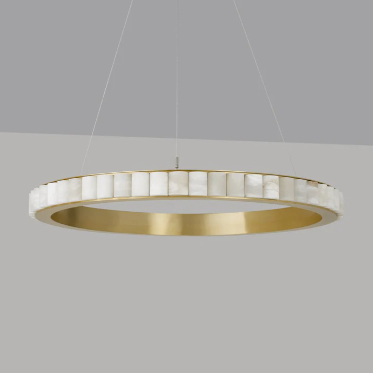 Avalon Halo Alabaster Chandelier
