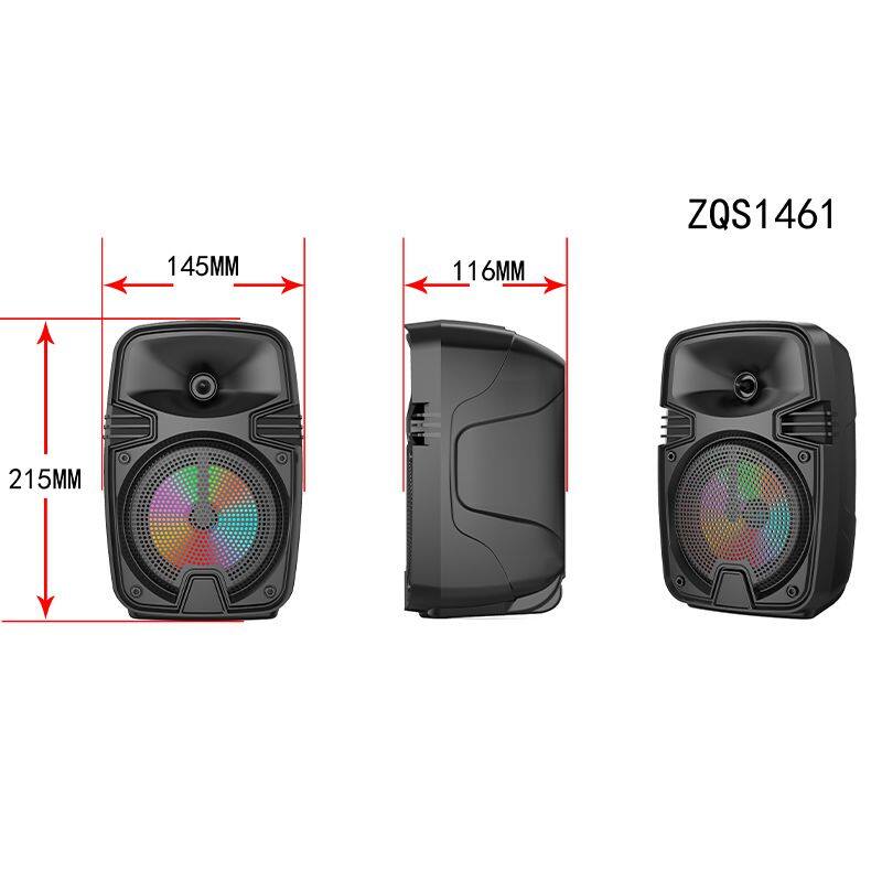 ZQS1461 OEM bass sound portable 4-inch speaker 8W power wireless bluetooth speaker for outdoor