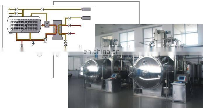 Rotary retort autoclave sterilizer of food processor for types of canned tuna