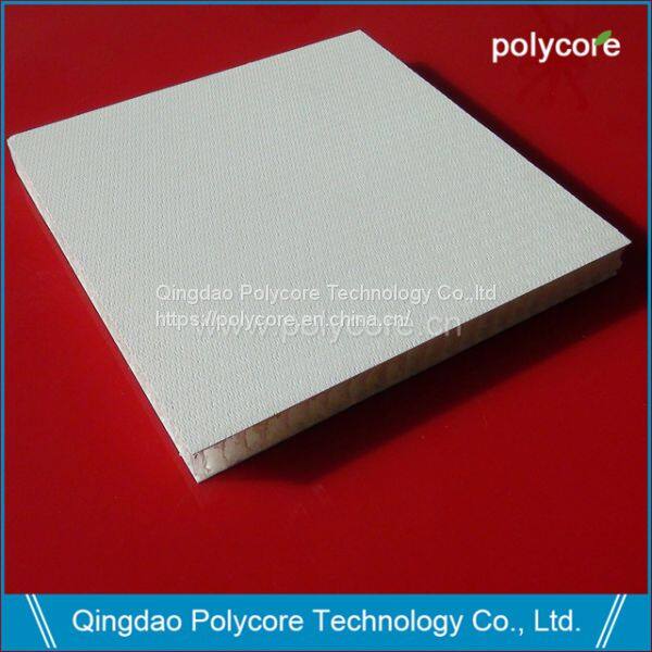 Polycore FRP PP honeycomb composite panel white skin 2