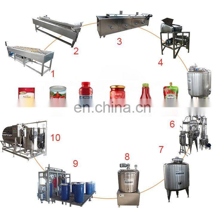 tomato paste ketchup pulping making machine evaporator/tomato paste production line/tomato sauce processing plant