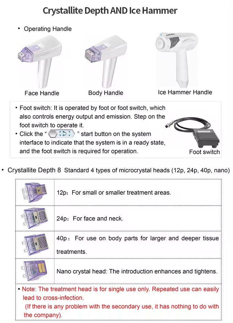 Micro Needle RF Face Lifting and Fat Reduce for Face Body Slimming ICE Beauty Equipment