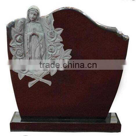 Virgin mary black granite headstone of Tombstone &Monument from China ...