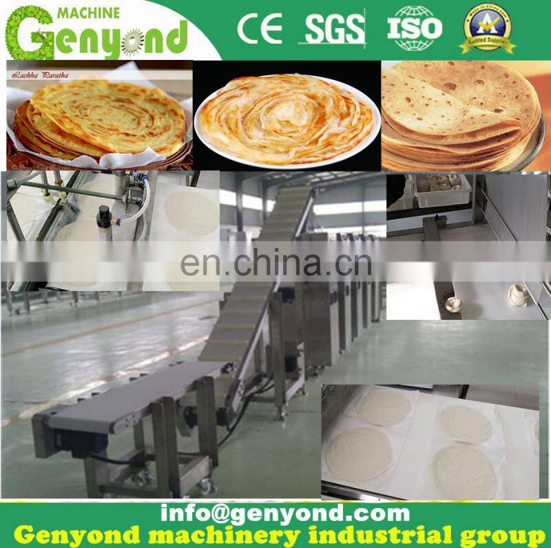 Shanghai Factory muntifuction Lacha paratha bread sheeting pressing roll film covering forming making machine production line