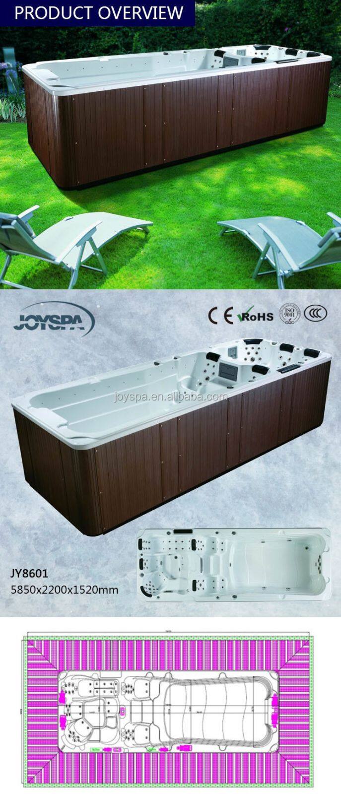 two zone swim spa swimming hot tub portable spa pool