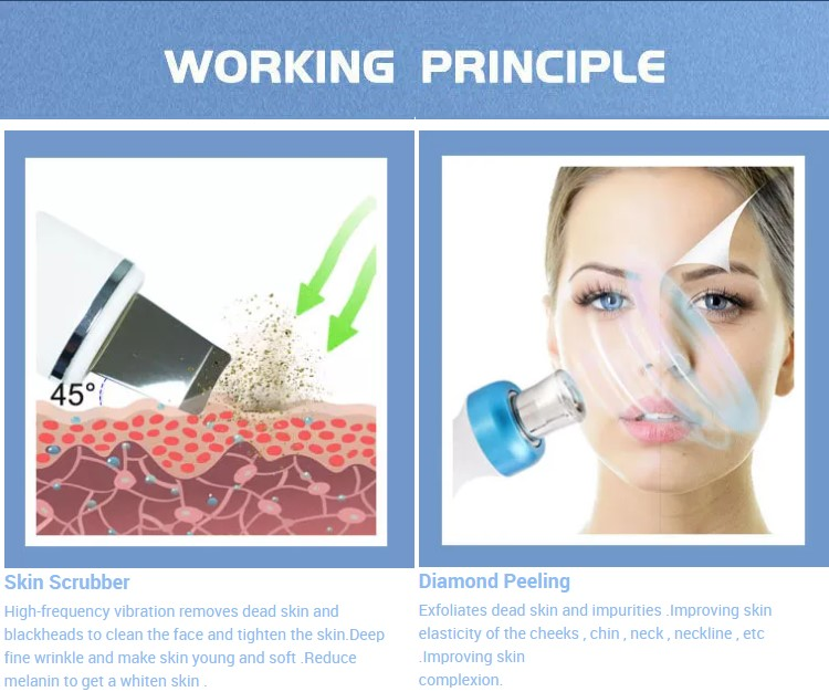 Hydra Diamond Peeling Oxygen Spray Machine for Skin Care Microdermabrasion Water Het Cleaning Oxygen Facial Machine