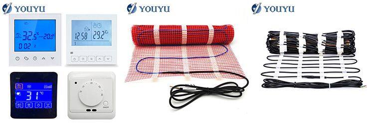 Heating Cable With Temperature Sensor Is Composed of Heating Cable a Temperature Switch a Power Cord and a Power Plug