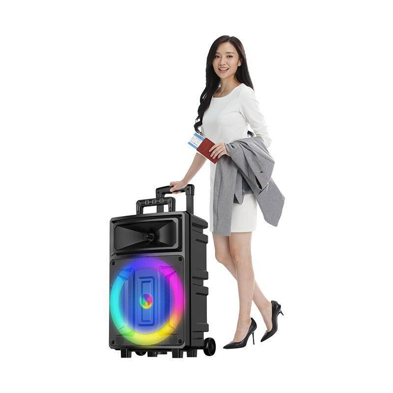 ZQS12131 3600MAH battery capacity big 60W power 12 inches bluetooth speaker with colorful lights