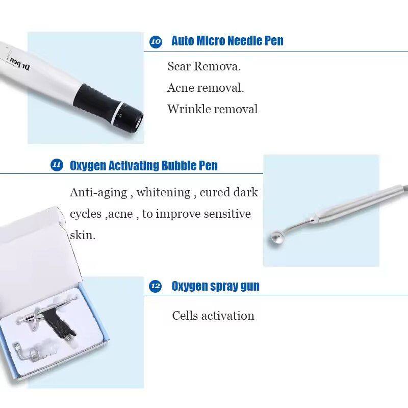 Hydra Diamond Peeling Oxygen Spray Machine for Skin Care Microdermabrasion Water Het Cleaning Oxygen Facial Machine