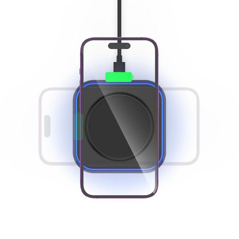 Multifunctional Dimmable Table Lamp Wireless LED Bedside Night Light Fast 9V/2A fast Charger with Magnetic Input